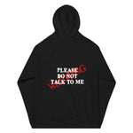 502BB Unisex eco raglan hoodie - DO NOT TALK TO ME