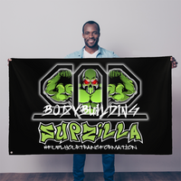 502BBSupZillaBlackFlag Sublimation Flag