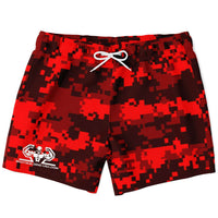 BB USA Above the Knee Swim Trunks Men - Digital Red Camo