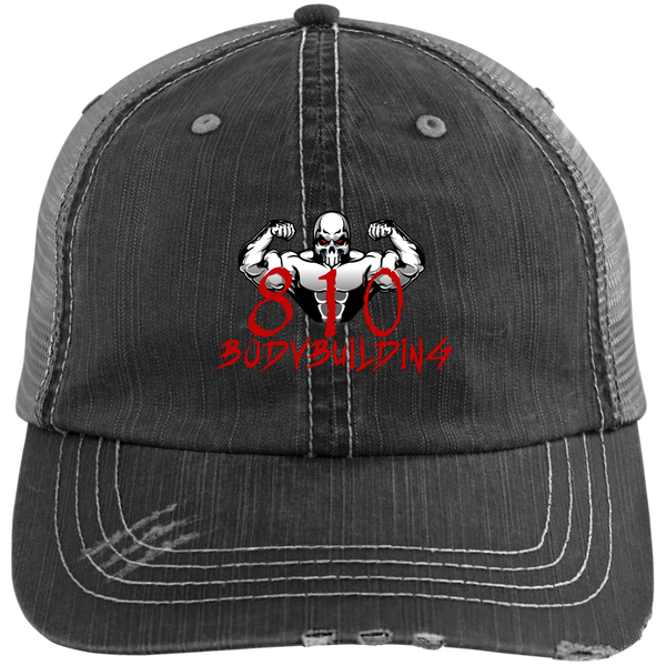 810 6990 Distressed Unstructured Trucker Cap