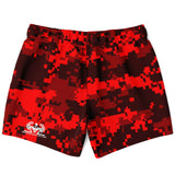 BB USA Above the Knee Swim Trunks Men - Digital Red Camo