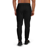 502BB Men's AllOverPrint Black Joggers