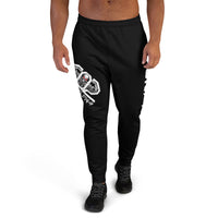 502BB Men's AllOverPrint Black Joggers