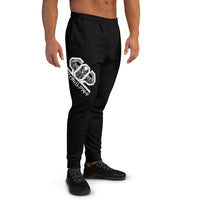 502BB Men's AllOverPrint Black Joggers