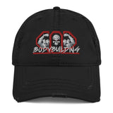 IFBB PRO Distressed Dad Hat (Black) - Otto Cap 104-1018