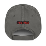 IFBB PRO Distressed Dad Hat (Navy/Grey) - Otto Cap 104-1018