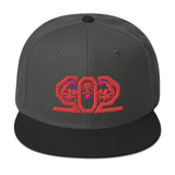 502BB Red/Black 3D Puff Snapback | Otto Cap 125-978