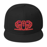 502BB Red/Black 3D Puff Snapback | Otto Cap 125-978