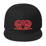 502BB Red/Black 3D Puff Snapback | Otto Cap 125-978