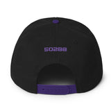 502BB Purple and Green Snapback Hat