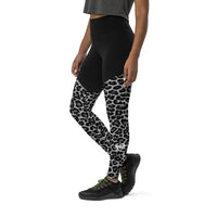 BBUSA Two-Tone Leopard Sports Leggings