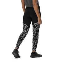 BBUSA Two-Tone Leopard Sports Leggings