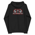 502BB Unisex Fleece Zip Up Hoodie Large Embroidery on Back - Independent Trading Co