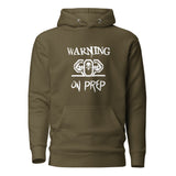 502BB Unisex Premium Hoodie - Warning On Prep - Cotton Heritage M2580