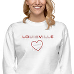 Louisville Love Heart Unisex Premium Sweatshirt - Cotton Heritage