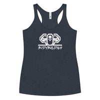 502BB Next Level Women's Racerback Tank White Logo