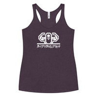 502BB Next Level Women's Racerback Tank White Logo