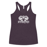 502BB Next Level Women's Racerback Tank White Logo