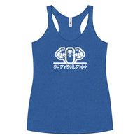 502BB Next Level Women's Racerback Tank White Logo