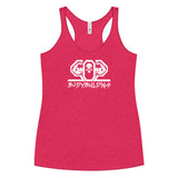 502BB Next Level Women's Racerback Tank White Logo