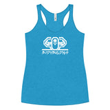 502BB Next Level Women's Racerback Tank White Logo